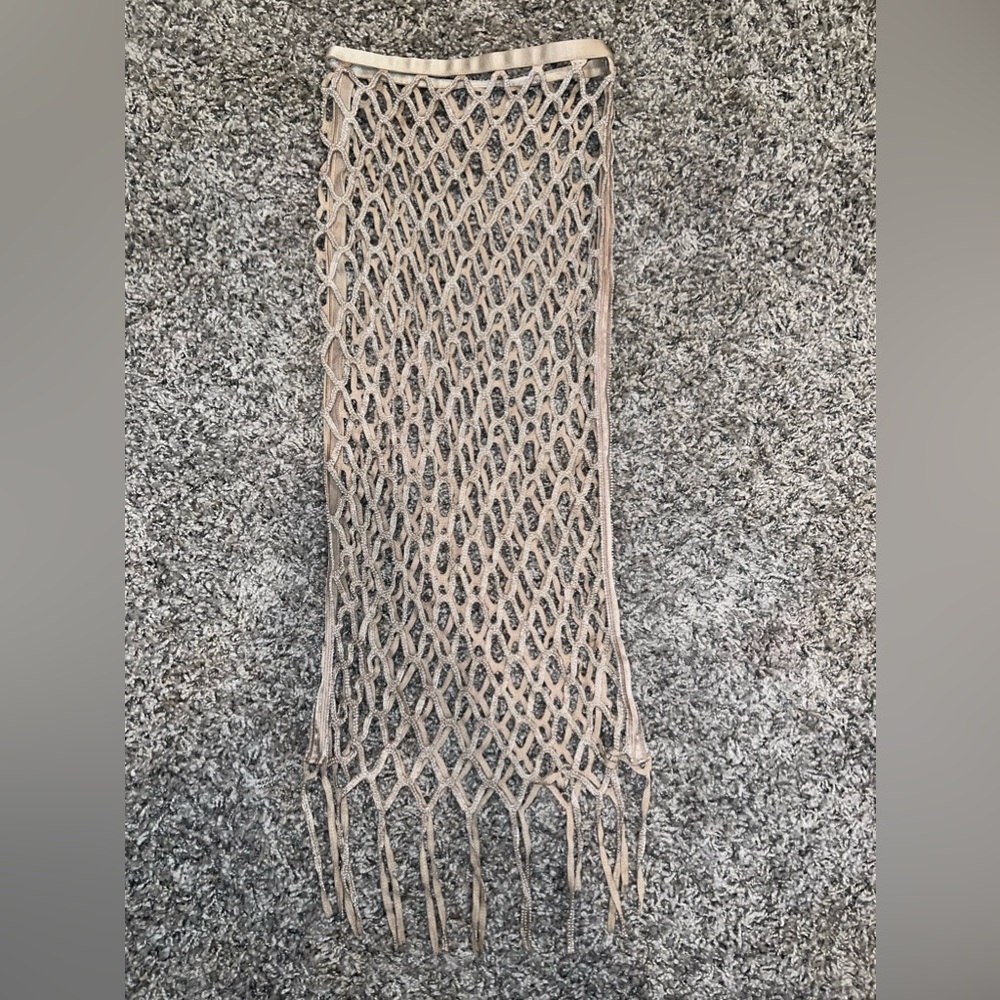 H&M Beaded Net Coverup Size XS